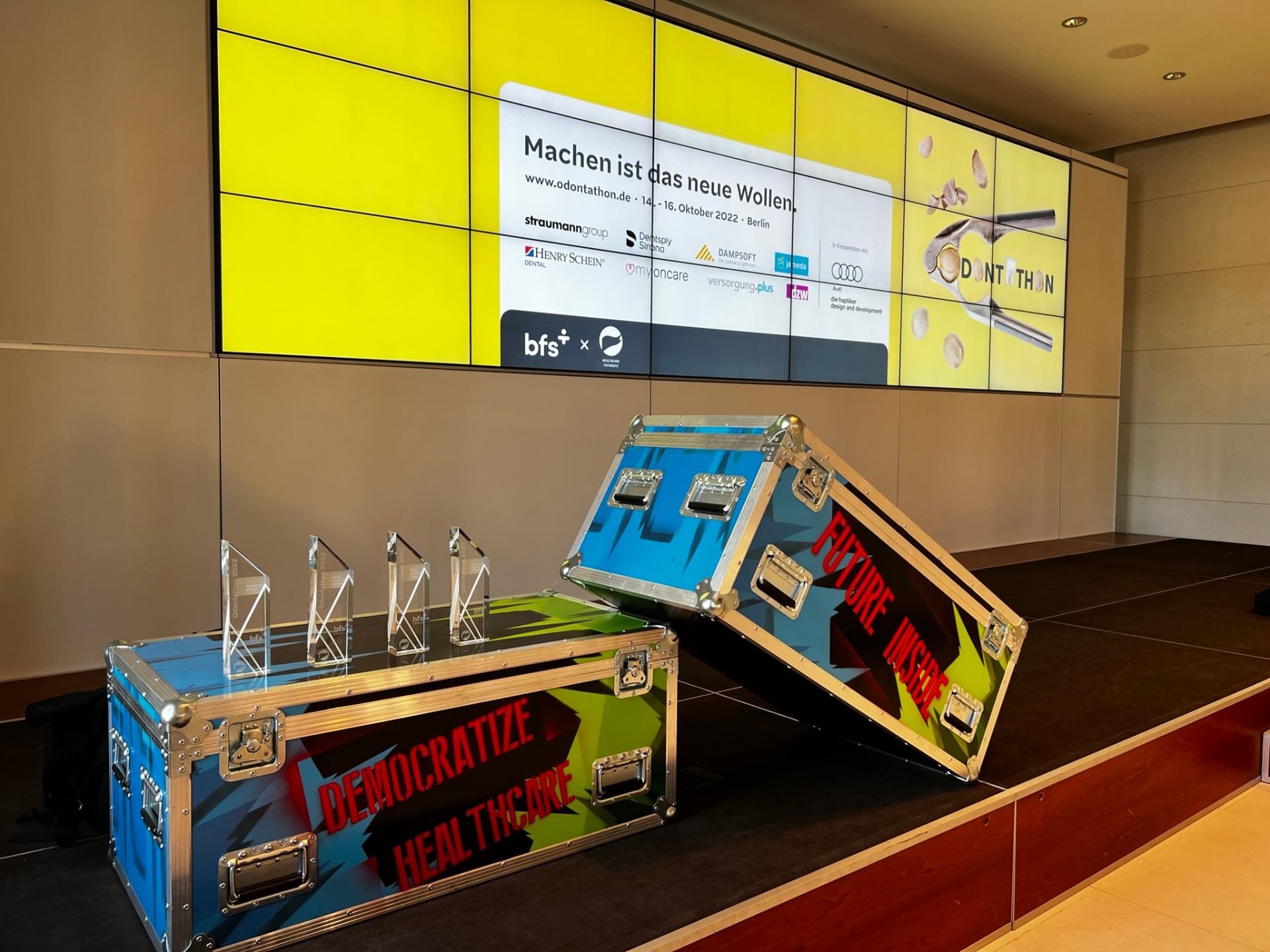 Democratize Healthcare Boxes Display
